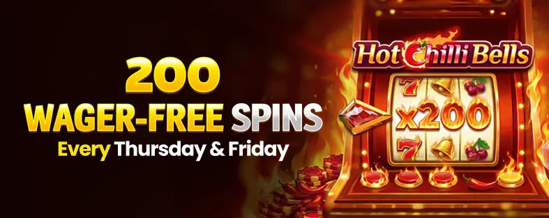 200 free spins